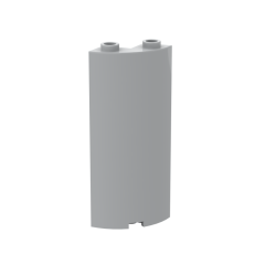 Cylinder Quarter 2 x 2 x 5 (Wall) #30987 Light Bluish Gray