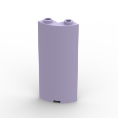 Cylinder Quarter 2 x 2 x 5 (Wall) #30987 Lavender