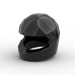 Minifig Standard Helmet #30124 Black
