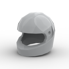 Minifig Standard Helmet #30124 Light Bluish Gray