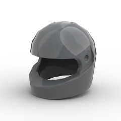 Minifig Standard Helmet #30124 Dark Bluish Gray
