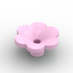 Plant, Outdoor Accessory Kit, Flower with 6 Rounded Petals and Pin #95831 Bright Pink