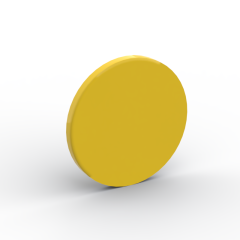 Road Sign Clip-on 2 x 2 Round #30261 Yellow
