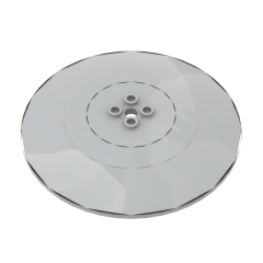 Dish 10 x 10 Inverted (Radar) (Undetermined Type) #50990 Light Bluish Gray 10 pieces