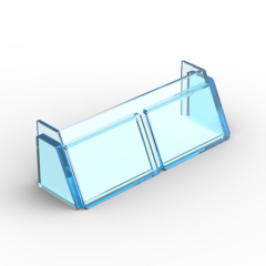 Glass for Windscreen 2 x 6 x 2 #13756 Trans-Light Blue