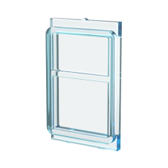 Glass for Train Door Lip On Top and Bottom #4183 Trans-Light Blue
