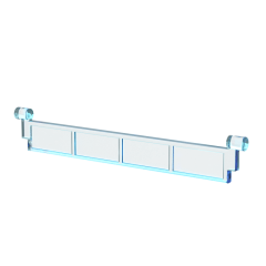 Garage Roller Door Section without Handle #4218 Trans-Light Blue
