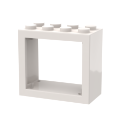 Window 2 x 4 x 3 Frame with Solid Studs #4132