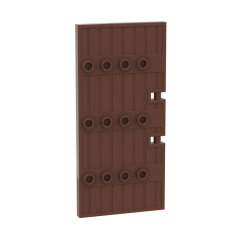 Door 1 x 5 x 8.5 Stockade #87601 Reddish Brown