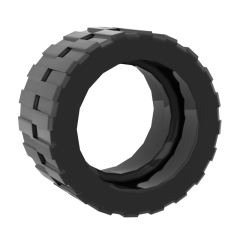 Tire 24 x 14 Shallow Tread (Tread Small Hub) #30648 Black 10 pieces