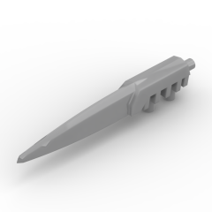 Large Figure Weapon Blade, Long Flexible #92218 Flat Silver