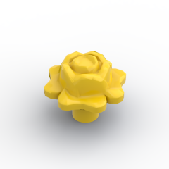 Plant, Outdoor Accessory Kit, Flower Rose with Pin #95829 Yellow