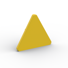 Road Sign Clip-on 2.2 x 2.667 Triangular #30259 Yellow