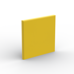 Road Sign Clip-on 2 x 2 Square Thick Open O Clip #15210 Yellow