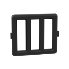 Bar 1 x 4 x 3 Window Side Tabs #6016 Black