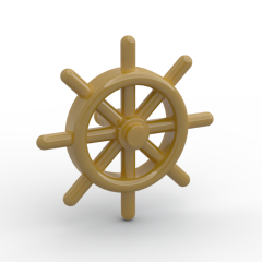 Boat / Ship Wheel #4790 Pearl Gold