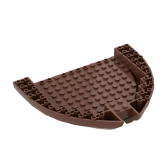 Boat Hull Section, Brick 16 x 13 x 2 #64651 Reddish Brown