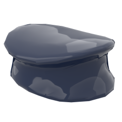 Minifig Police Style Cap #3624 Dark Blue