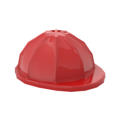 Minifig Helmet, Construction / Hard Hat #3833 Red