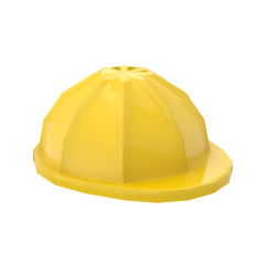 Minifig Helmet, Construction / Hard Hat #3833 Yellow