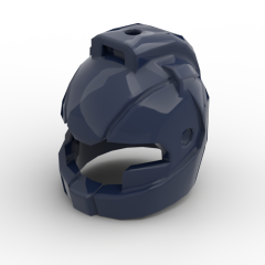 Minifig Helmet Space with Air Intakes and Hole on Top #22380 Dark Blue