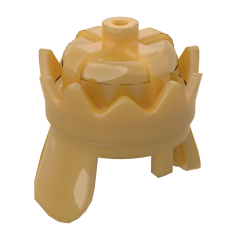 Minifig Crown #71015 Pearl Gold