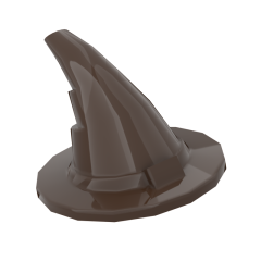 Minifig Hat, Wizard #6131 Dark Brown