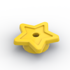 Star with Stud Holder #11609 Yellow