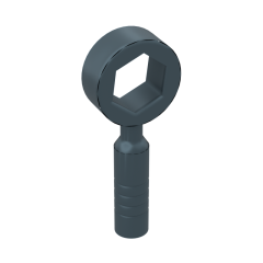 Tool Wrench / Spanner, Box 3-Rib Handle #604552 Titanium Metallic