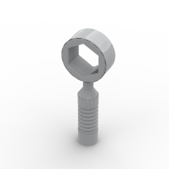 Tool Wrench / Spanner, Box 3-Rib Handle #604552 Light Bluish Gray