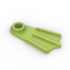 Minifig Footwear Flipper Thick #10190 Lime