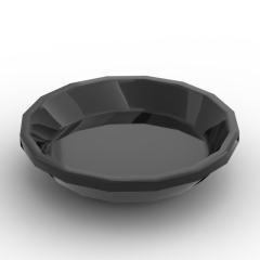 Equipment Dish / Plate Round #97783 Black