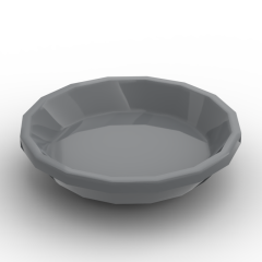 Equipment Dish / Plate Round #97783 Dark Bluish Gray 1/2 KG