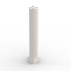 Support 2 x 2 x 11 Solid Pillar #75347 White