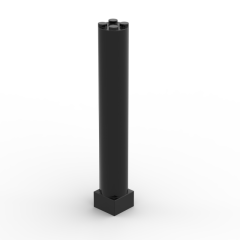 Support 2 x 2 x 11 Solid Pillar #75347 Black