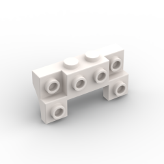 Brick Special 2 x 4 - 1 x 4 with 2 Recessed Studs and Thin Side Arches #14520