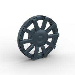 Wheel Cover 10 Spoke - for Wheel 18976 #18978b Titanium Metallic