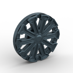 Wheel Cover 10 Spoke T Shape - for Wheel 18976 #18979b Titanium Metallic