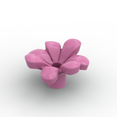 Plant, Flower, Minifig Accessory with 7 Thick Petals and Pin #32606 Dark Pink