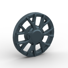 Wheel Cover 7 Spoke Y Shape - for Wheel 18976 #18979a Titanium Metallic