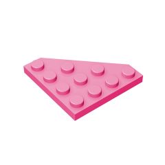 Wedge Plate 4 x 4 Cut Corner #30503 Dark Pink