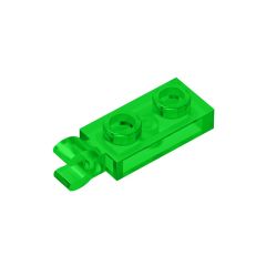 Plate Special 1 x 2 with Clip Horizontal on End #63868 Trans-Green 1 KG
