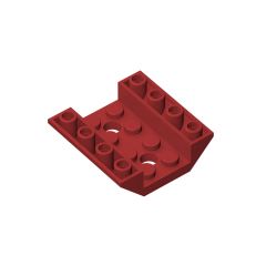 Slope Inverted 45 4 x 4 Double with 2 Holes #72454 Dark Red 1/4 KG