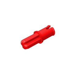 Technic Axle 1L With Pin Without Friction Ridges Lengthwise #3749 Red