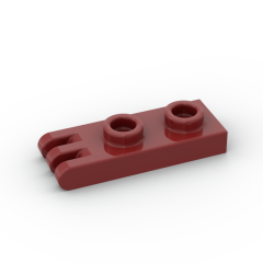 Hinge Plate 1 x 2 with 3 Fingers 1/2 #4275 Dark Red