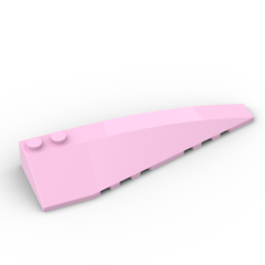 Wedge Curved 10 x 3 Right #50956 Bright Pink