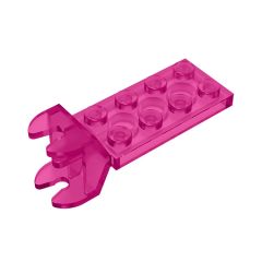 Hinge Plate 2 x 4 with Articulated Joint - Female #3640 Trans-Dark Pink