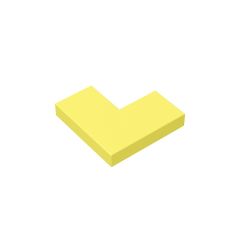 Tile 2 x 2 Corner #14719 Bright Light Yellow
