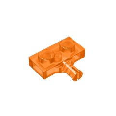 Plate Modified 1 x 2 With Wheel Holder #21445 Trans-Orange