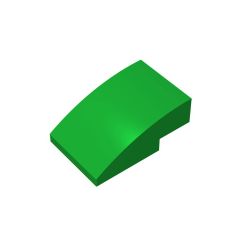 Slope Curved 3 x 2 No Studs #24309 Green